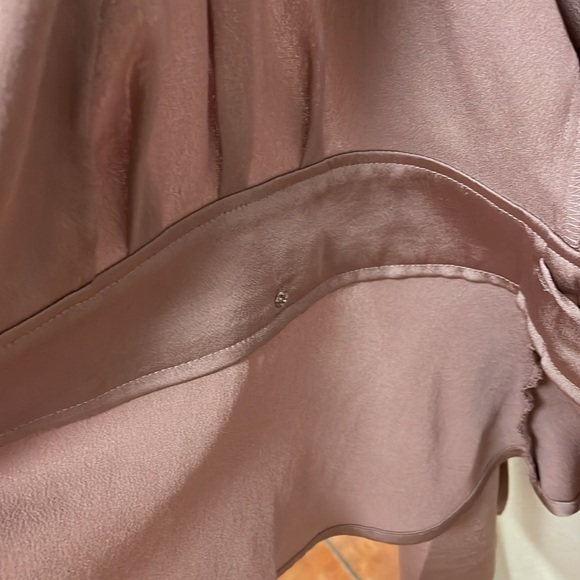 Express V-Neck Long Sleeve Wrap Top Light Mauve Small NWT - Picture 5 of 14